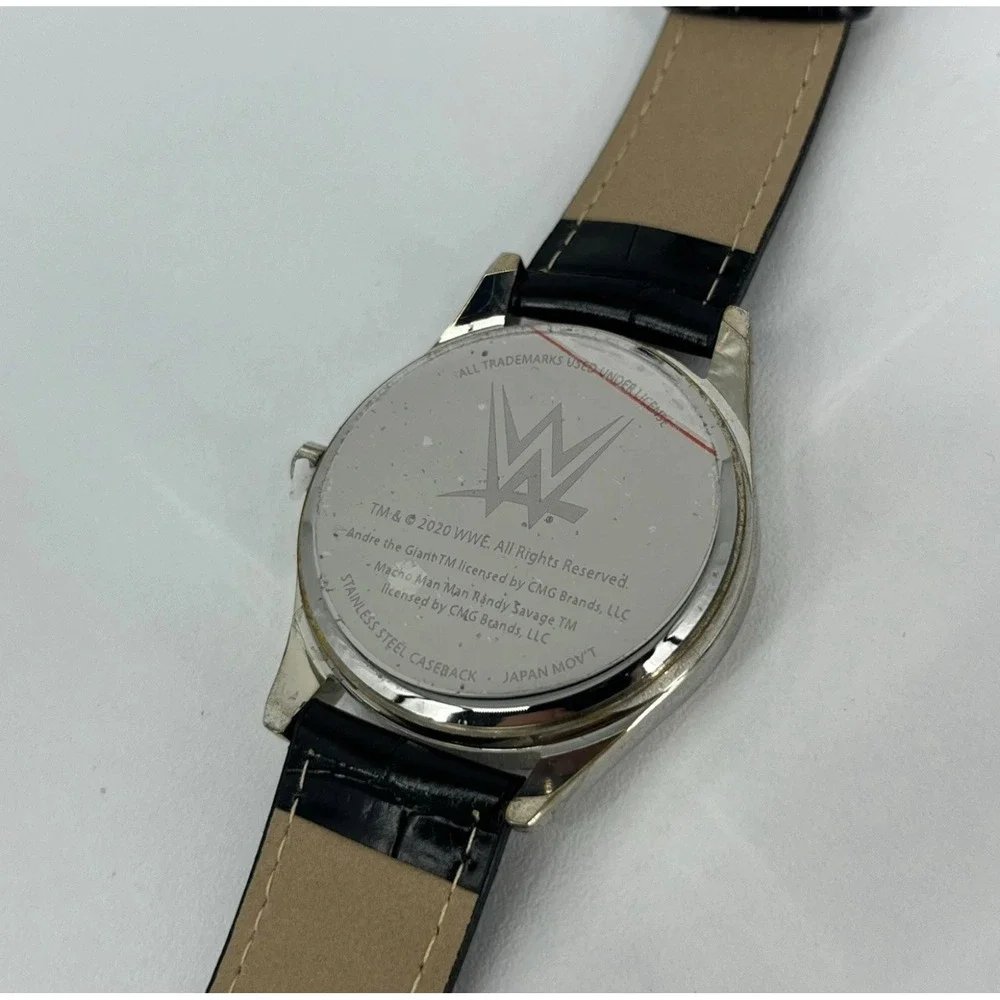 WWE Becky Lynch The Man Watch‎ Men's Size Black Leather Band Game Time New